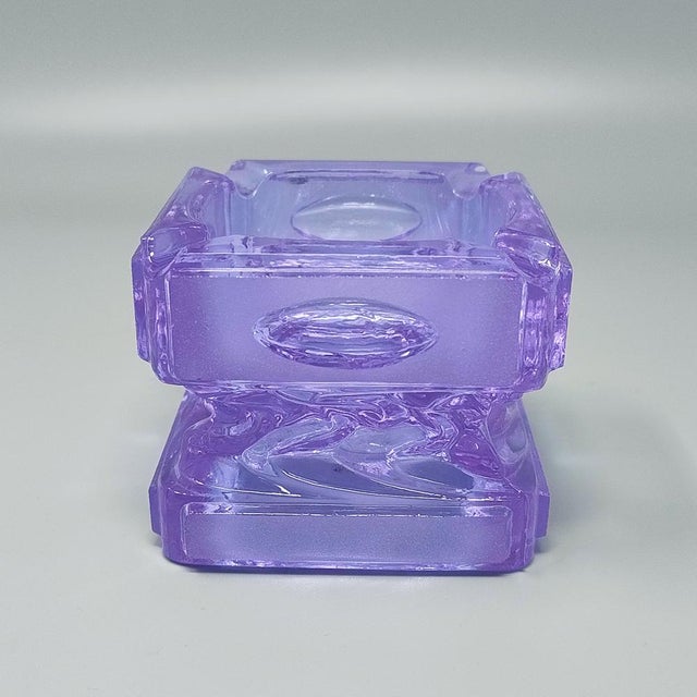 Lavender Vintage Italian Purple Smoking Set by Antonio Imperatore, 1970s, Set of 2 For Sale - Image 8 of 10