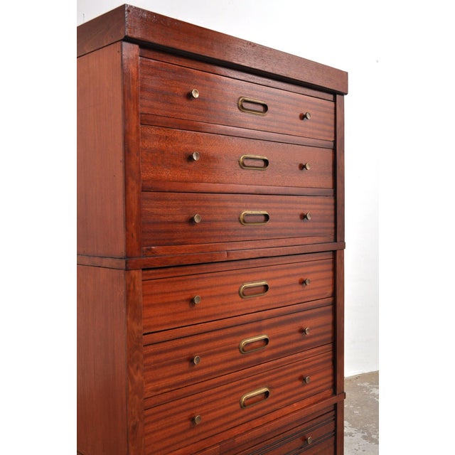Modular Mahogany Chest of Drawers, 1950s For Sale - Image 4 of 14