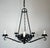 Wrought Iron Chandelier With 5 Arms Decorated With Leaves For Sale - Image 9 of 12