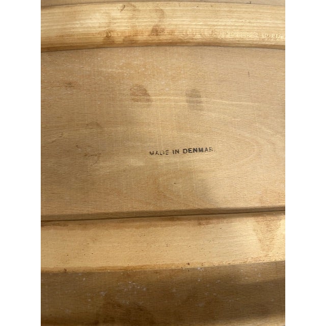 Wood 1960s Mid Century Modern Arm Chair With Leather Seat For Sale - Image 7 of 8