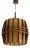 Mid-Century Modern Cocoon Teak Pendant Lamp, 1970s For Sale