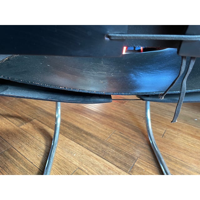 Pair of ca.1980 Attributed to Mies van der Rohe Mr10 Dining Chairs For Sale - Image 14 of 18