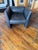 Gary Lee for Niedermeier Black Leather Architectural Armchair, Mid-1990s For Sale In Chicago - Image 6 of 13