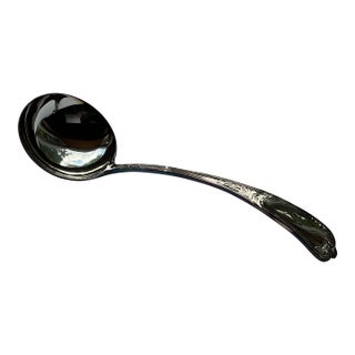 1980s Silver Soup Ladle, La Regence For Sale
