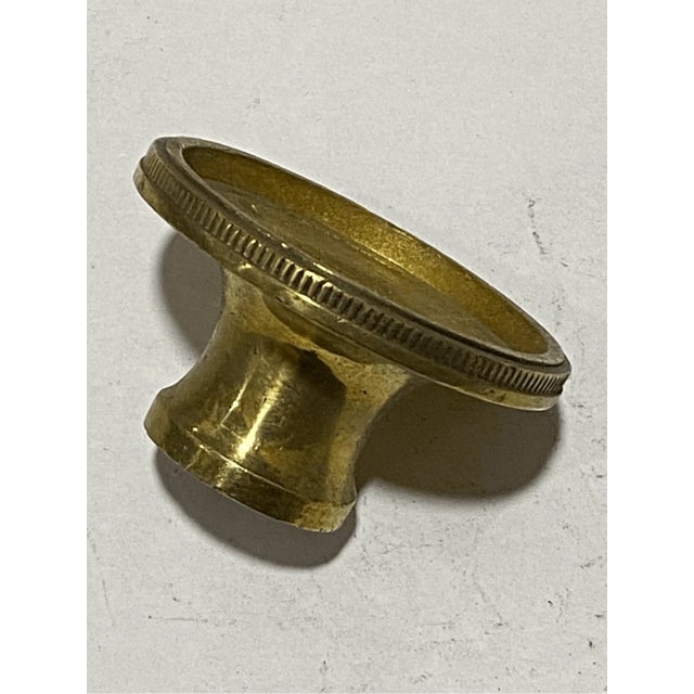 Vintage Solid Brass Chandelier Light Part Bobeche For Sale In Pittsburgh - Image 6 of 7