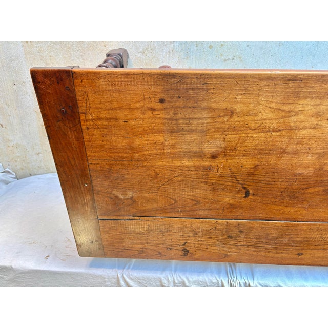 Brown 19th Century French Walnut Farm Table For Sale - Image 8 of 12