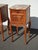 Brown Pair of Antique French Provincial Louis XV Nightstands Side Tables W Marble Top For Sale - Image 8 of 17