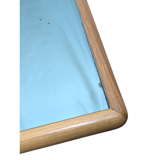 Wooden and Mirrored Glass Coffee Tables, 1970s, Set of 2 For Sale - Image 5 of 7