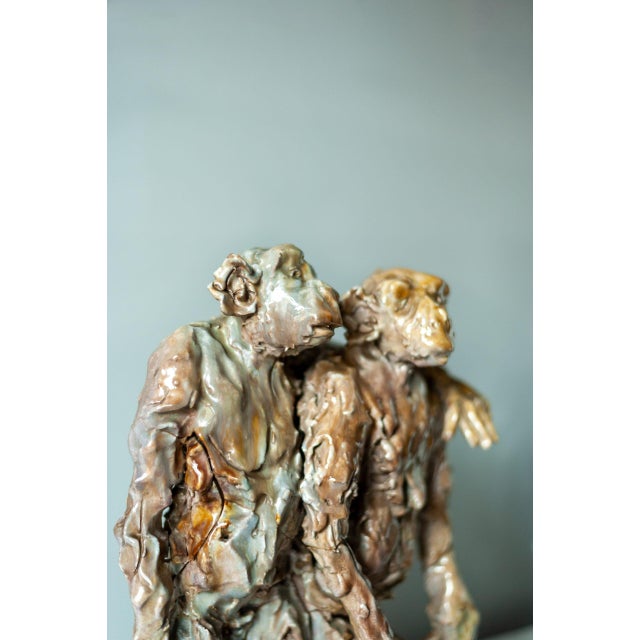 Figurative Sculpture, 1950s, Glazed Ceramic For Sale - Image 4 of 11