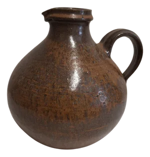 Glazed Studio Ceramic Jug Vase by Rudi Stahl, 1960s