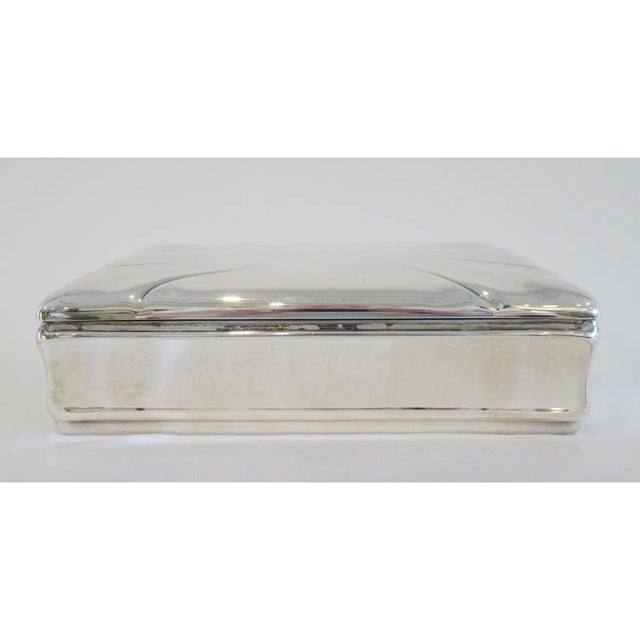 Vintage: C.1920's- German Art Deco Era, Jakob Grimminger, Sterling silver lidded keepsake box, and or cigarette and/or...