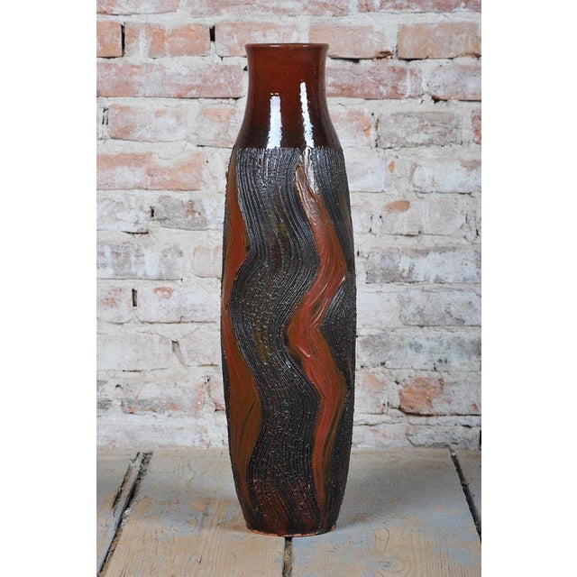 Mid-Century Vase in Ceramic, Czech, 1950s For Sale - Image 4 of 10