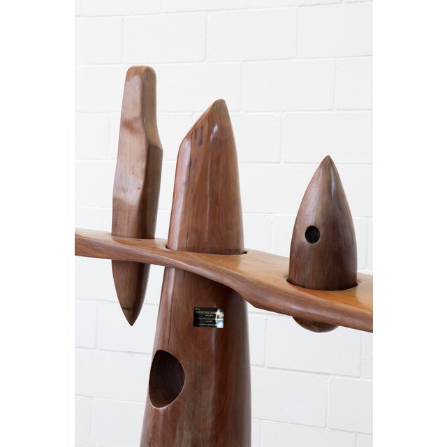 Postmodern The Tree of Seven Possibilities from the Amazonia Series Sculpture in Wood by Elvio Becheroni, 1992 For Sale - Image 3 of 10