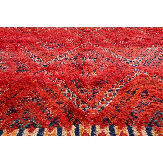 Mid 20th Century Vintage Beni M'Guild Moroccan Rug, 05'08 X 11'05 For Sale - Image 5 of 10