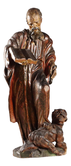 Sculpture of St. Bernard, Swiss Pine
