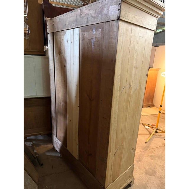Farmhouse Cupboard in Softwood Pine Natural Wood, 1890s For Sale - Image 3 of 13