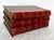 Antique French Red Leather Bound Books - Set of 3 For Sale - Image 4 of 12