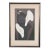 1950s Matted, Framed, and Signed Original Kaoru Kawano Color Woodcut of Girl With Lily For Sale