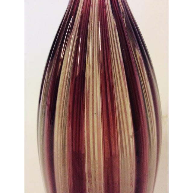 Mid-Century Modern Large Blown Glass Bottle Vase by Gio Ponti for Venini, 1980s For Sale - Image 3 of 5