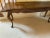 Wood Vintage Drexel Heritage French Provincial Sofa Table / Console Table With Herringbone Parquet Top & Cabriole Legs For Sale - Image 7 of 7