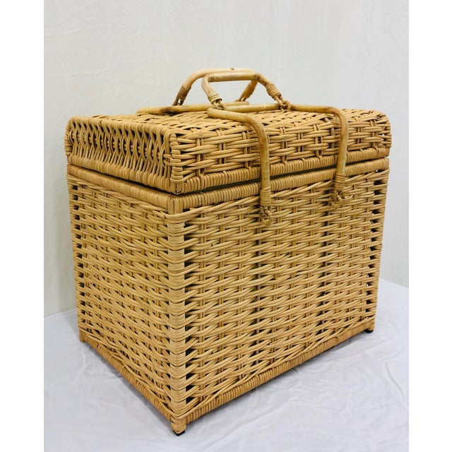 Woven Wicker Filing Box Chairish