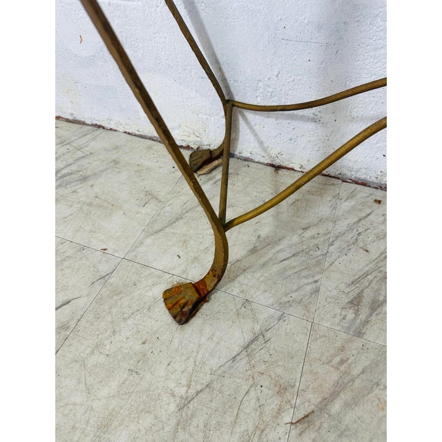 Stone Vintage Marble Top Console For Sale - Image 7 of 9