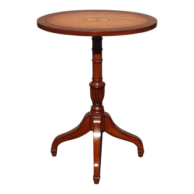 Vintage Ethan Allen Side Table Key Table W Neoclassical Design Sunburst