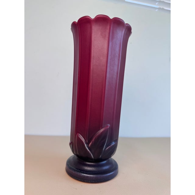 Weller Loru Mulberry Vase For Sale In San Francisco - Image 6 of 8