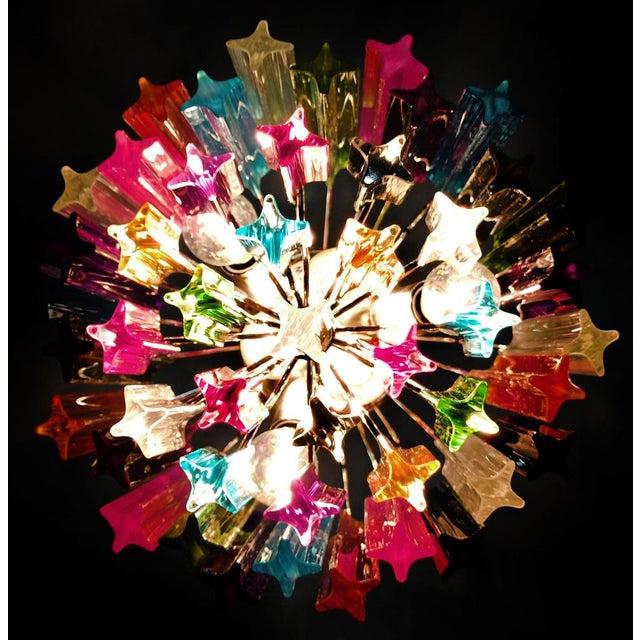 Vintage Murano Chandelier, 1980 For Sale - Image 13 of 18