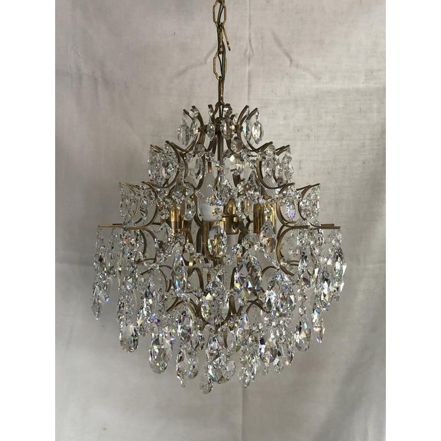 1960s Vintage Chandelier in Lead Crystal, Italy, 1960s For Sale - Image 5 of 18