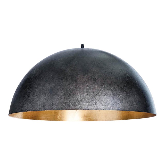 Regina Andrew Sigmund Pendant Large in Black and Gold For Sale
