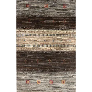 Handwoven Persian Gabbeh Area Rug 2’10” X 4’5″