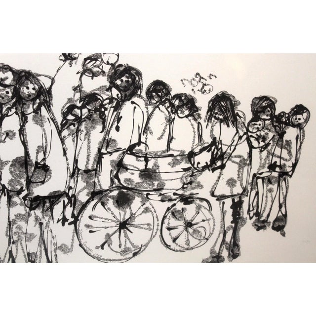 Abstract Tanning Posnakoff 'Untitled' Lithograph 92/185 For Sale - Image 3 of 9