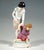 Extremely rare meissen art nouveau porcelain group: two barefoot girls in summer clothes, the older one in a striped skirt...