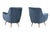 Pair of Italian Mid-Century Modern Upholstered Club Chairs For Sale In Tampa - Image 6 of 7