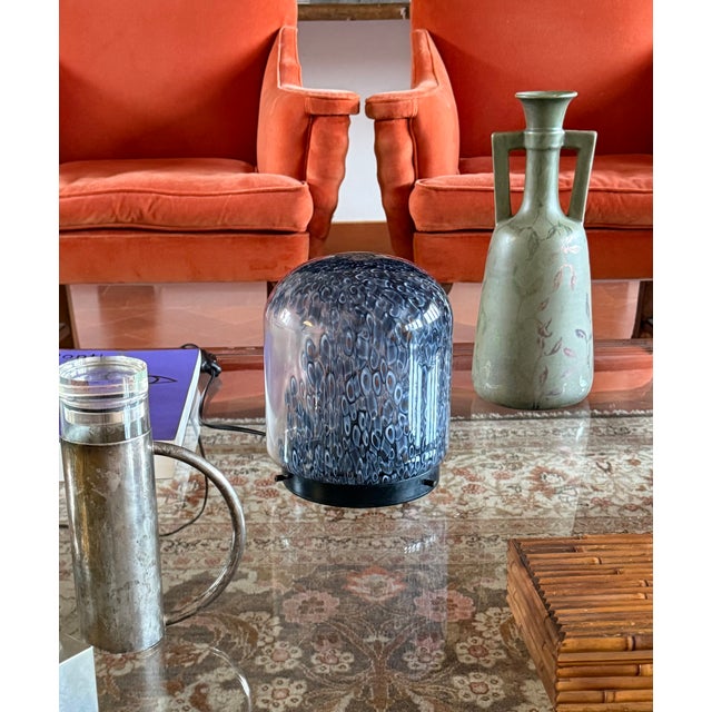 Glass 1970s Gae Aulenti, 'Neverrino' Murrine-Blown Glass Table Lamp , Vetreria Vistosi Italy For Sale - Image 7 of 14