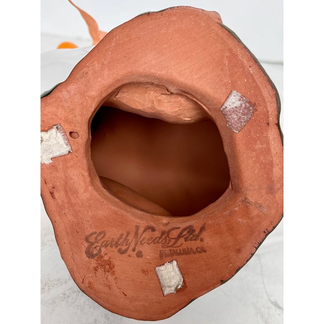 1980s Glazed Terra Cotta Ducks by Earth Needs Ltd. - A Pair For Sale - Image 13 of 14