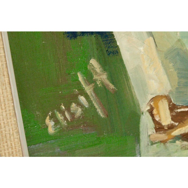 Elisita, Sisters, 1970s, Oil Painting, Framed For Sale - Image 8 of 11