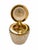 Art Deco 1930s Vintage French Baccarat Style Pressed Glass Table Lighter W/Hinged Lid 4" For Sale - Image 3 of 8