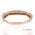 14k 585 Solid Rose Gold Engraving and Milgrain Natural Diamond Band Ring, Size 8 For Sale - Image 4 of 12
