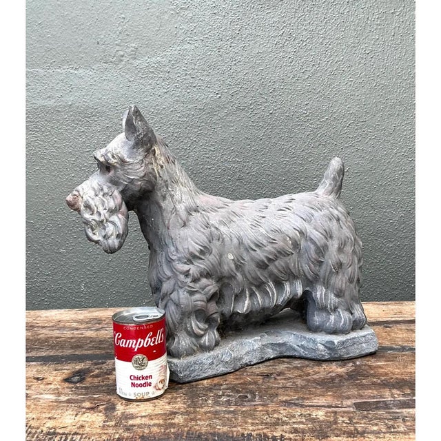 Vintage Cast Cement Scottish Terrier For Sale - Image 13 of 13
