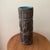 Rare Mid Century Modern Art Pottery Numbered Cylindrical Vase W/Hand Carved Geometric Disign by R. M. Italy For Sale - Image 9 of 12
