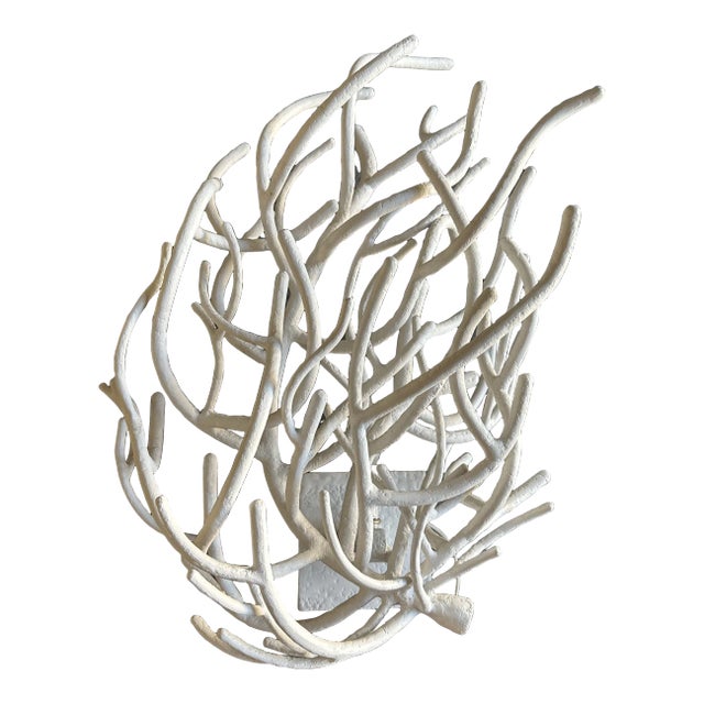 Plaster Sconce in the Giacometti Manner by Moth Design For Sale