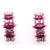 Antique White 14 Karat White Gold Drop Earrings Freeform Ruby With Diamond Accents For Sale - Image 8 of 8