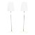 Floor Lamps with Fabric Shades by J. T. Kalmar, 1950s, Set of 2 For Sale