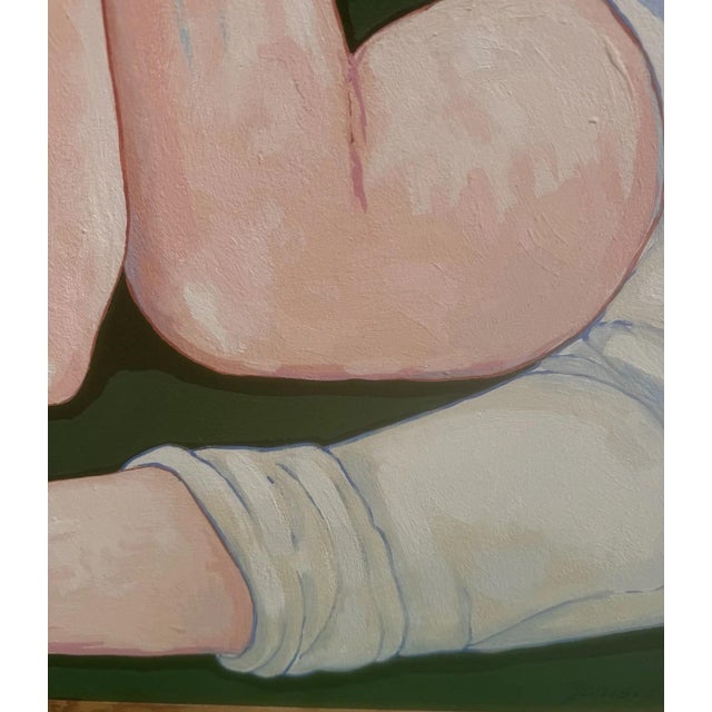 1970s Arm Wrestling, Mixed Media on Wood Fiber For Sale - Image 5 of 13