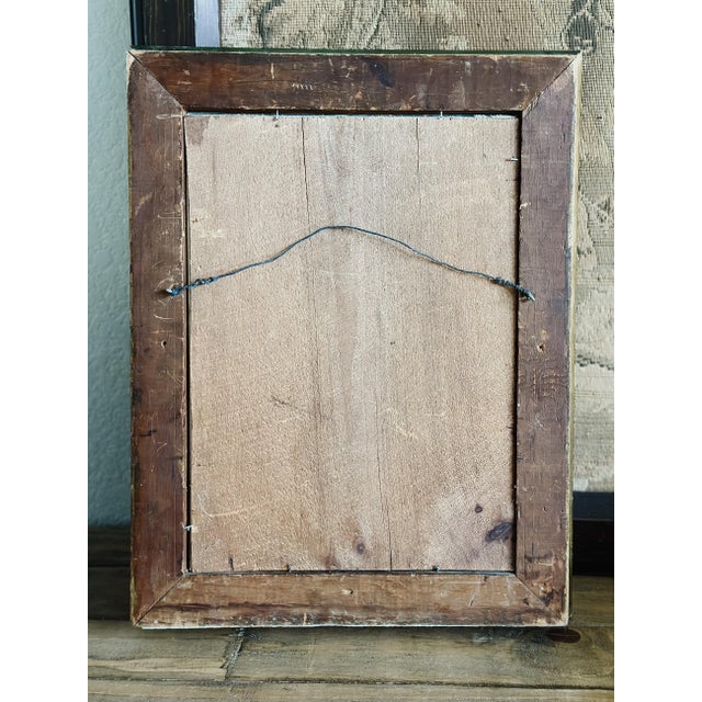19th Century Antique Rustic European Oil Painting For Sale - Image 5 of 5