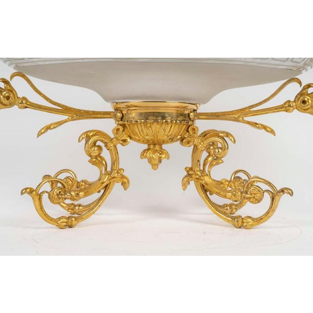 Metal Gilt Bronze and Crystal Bowl, 1800s For Sale - Image 7 of 8