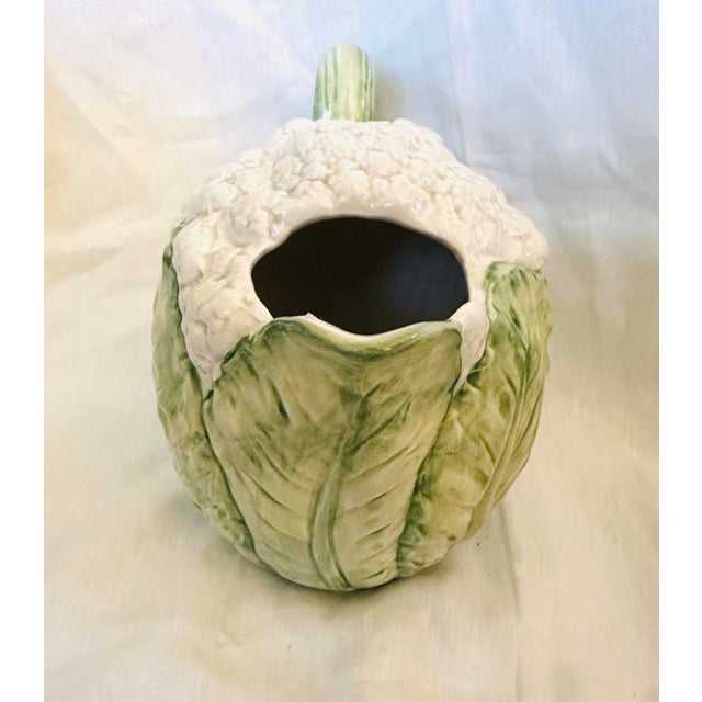 Fitz & Floyd Cauliflower Pitcher & Sugar/Creamer-Set of 3 For Sale In Palm Springs - Image 6 of 12