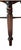 Wood Adjustable English Mahogany Stool For Sale - Image 7 of 8